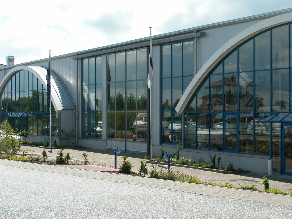 Große Rahmenkonstruktion in Halle 2